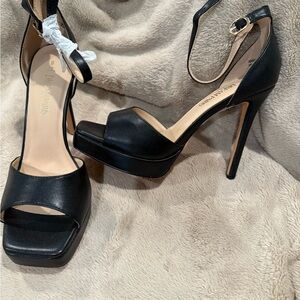 New Black High Heel Sandals
